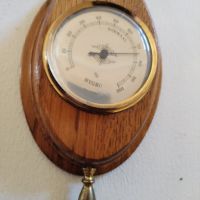 Старинен часовник и барометър, снимка 3 - Стенни часовници - 33873112