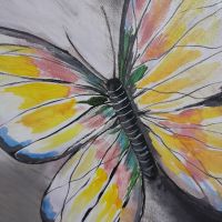 Картина Пеперуда  40/40см., снимка 4 - Картини - 42301943