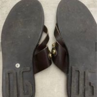 Продавам стилни мъжки чехли от естествена кожа, снимка 5 - Мъжки чехли - 45372812