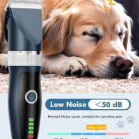 ETROBOT Комплект машинка за подстригване на кучета, акумулаторна безжична нискошумна за гъста козина, снимка 6 - За кучета - 45718114