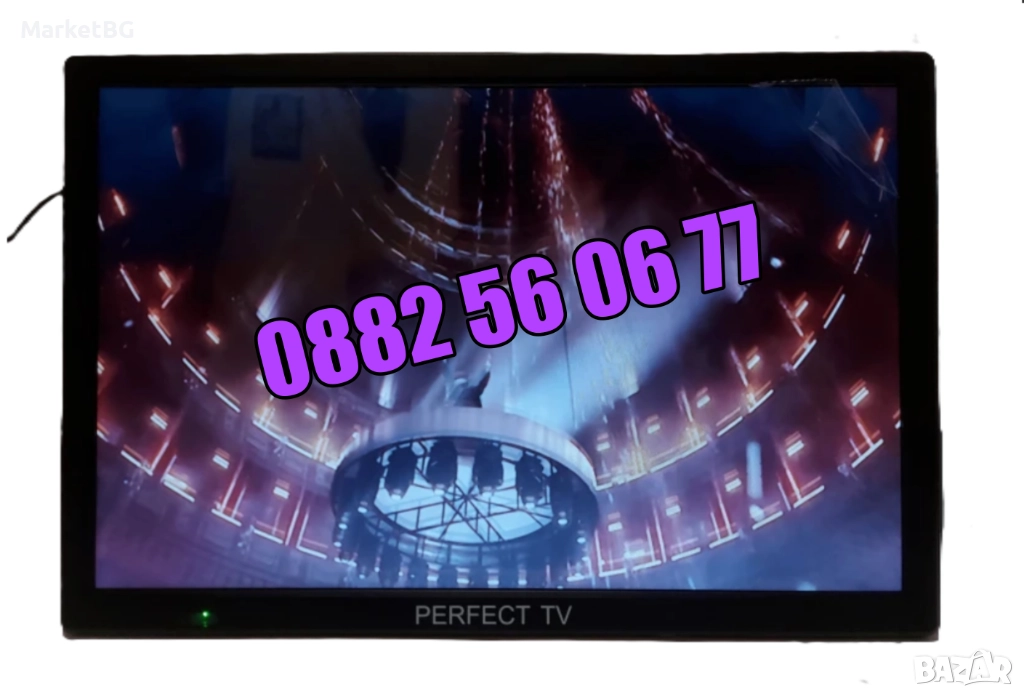 Преносим телевизор 14 инча, портативен цифров телевизор 14 инча 12v / 220v, снимка 1