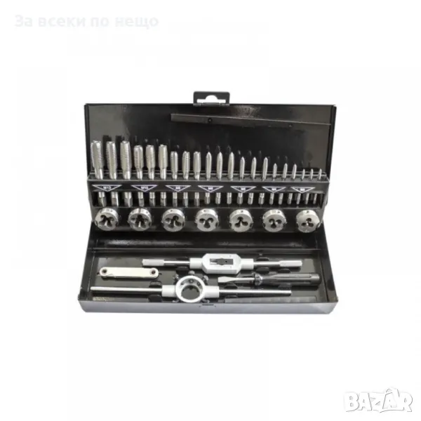 Комплект метчици и плашки 32 части PATRON, снимка 1