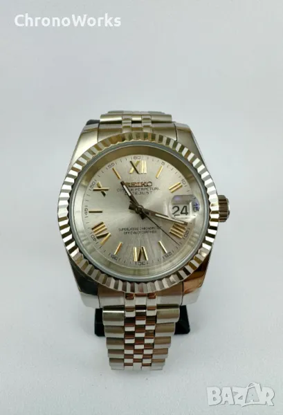 Часовник Seiko Datejust Mod Roman Dial 39мм, снимка 1