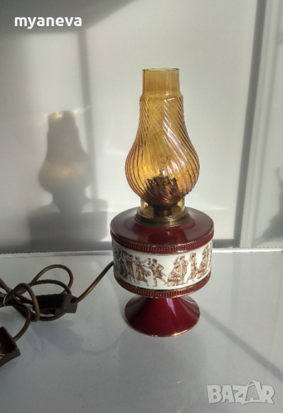 Порцеланова, ръчно изработена лампа от Италия, Флоренция. , снимка 1