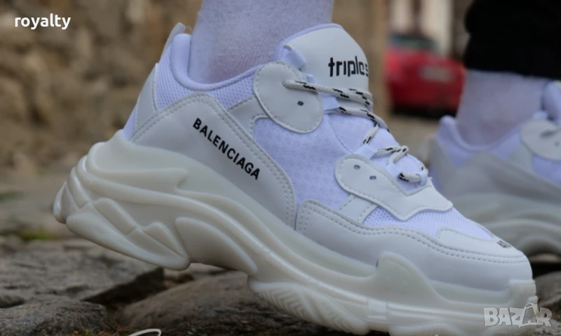 Balenciaga Triple S бели дамски маратонки , снимка 1