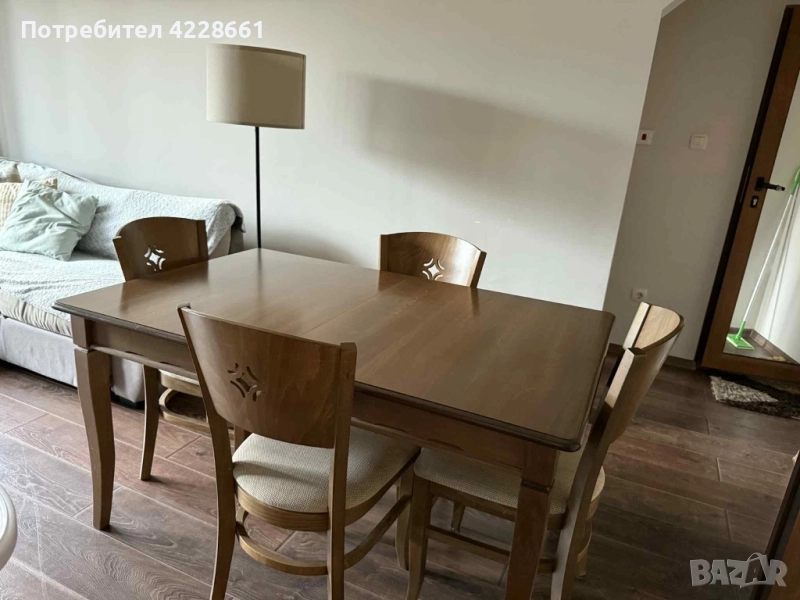 Трапезен комплект – маса + 6 стола, снимка 1