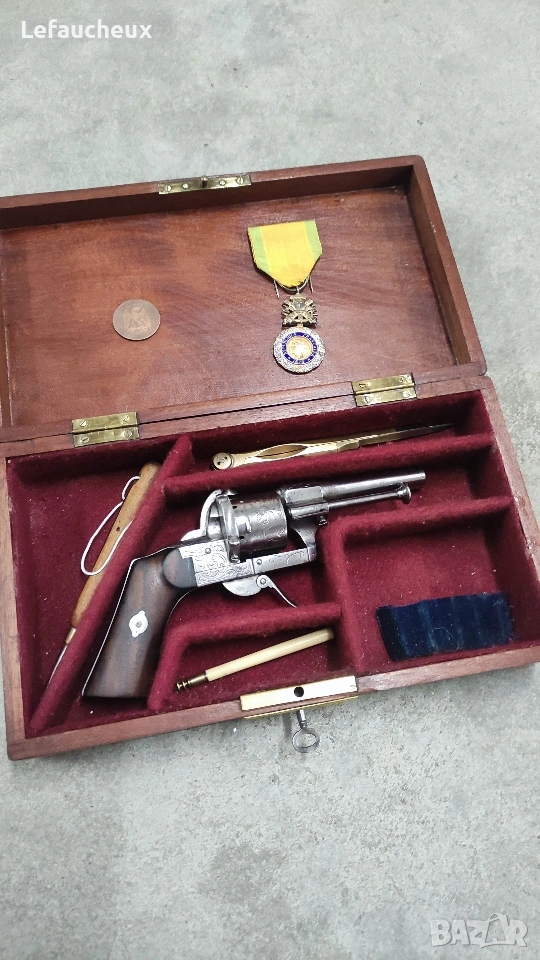 Антика Уникат Лефуше Револвер 7 кал., снимка 1