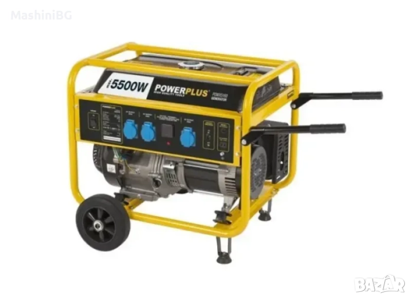 ПРОМО 45% Бензинов генератор за ток Power Plus POWX5160/ 5500W , снимка 1