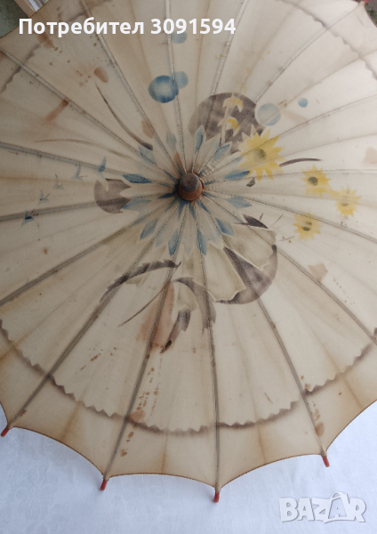 Стар дамски чадър за слънце, снимка 1