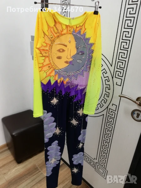 Трико за художествена гимнастика, акробатика за момиче 11-12 години, снимка 1