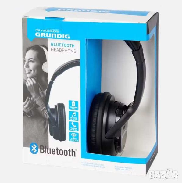 Безжични слушалки Grundig bluetooth headphones / Блутут слушалки, снимка 1