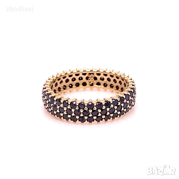 Златен дамски пръстен 2,33гр. размер:51 14кр. проба:585 модел:33717-5, снимка 1