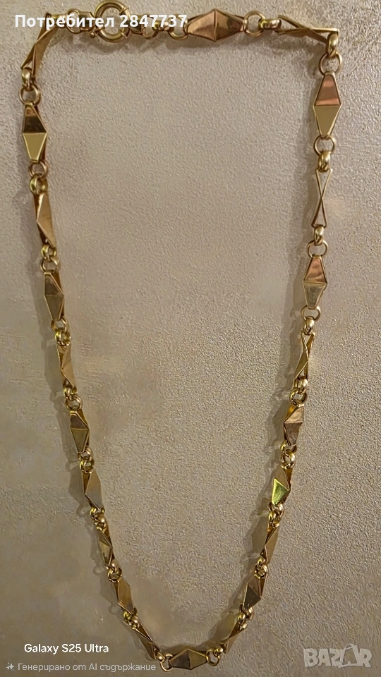 Златен синджир 14к, снимка 1
