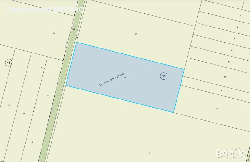 Продавам земя 50дка в землище Миладиновци, Добрич, снимка 1