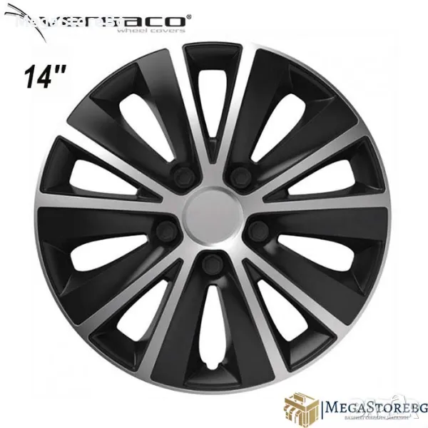 Тасове за джанти 14'' Versaco Rapid Silver / Black, снимка 1