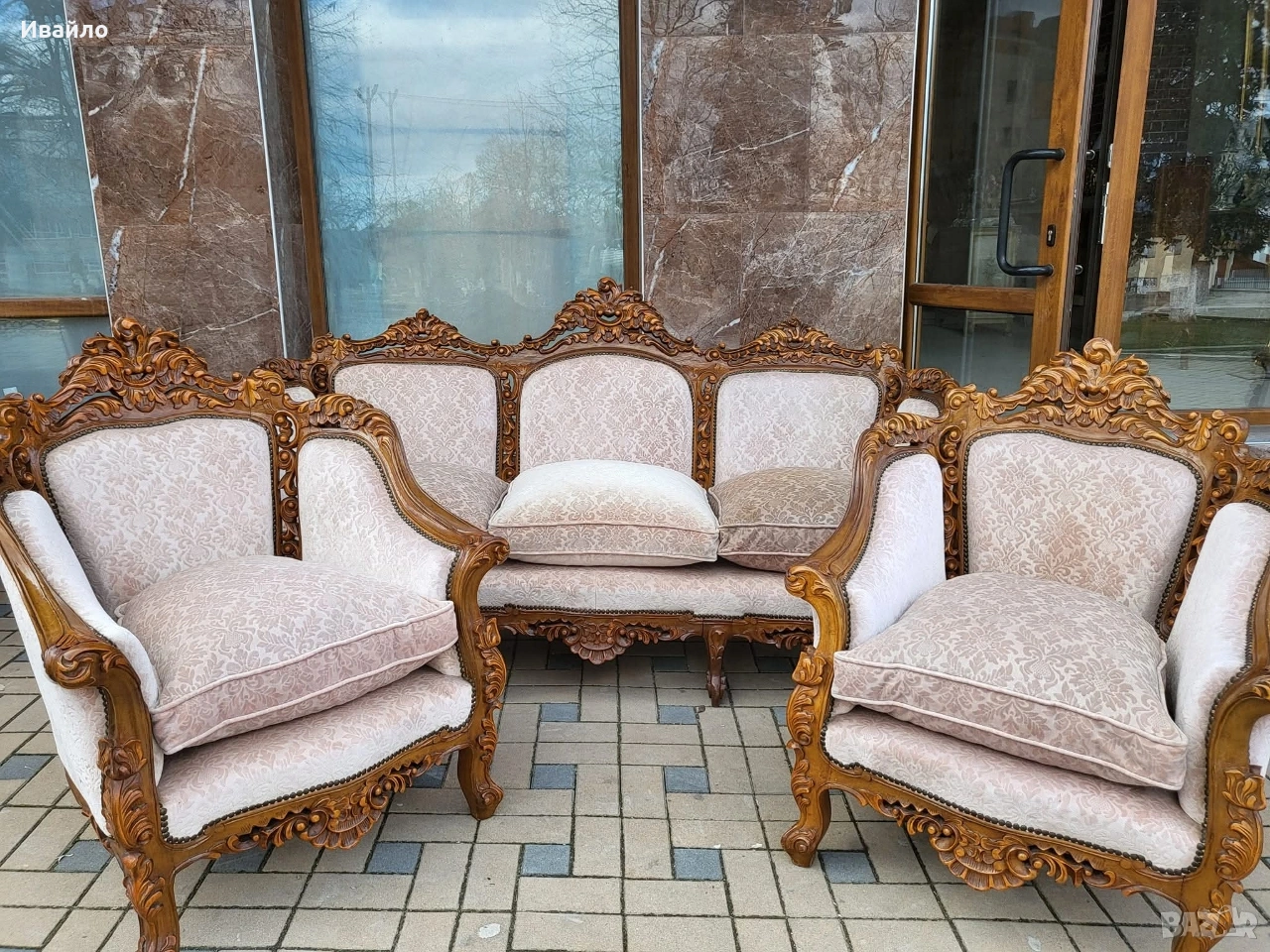 Италианска барокова холна гарнитура , снимка 1