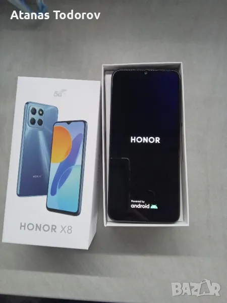 Honor X8,6,7инча черен ,памет 128 GB,RAM памет 6GB, снимка 1