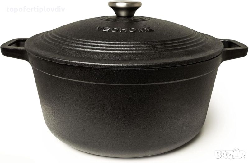 Чугунена тенджера VeoHome Cast Iron Pot 6 L , снимка 1