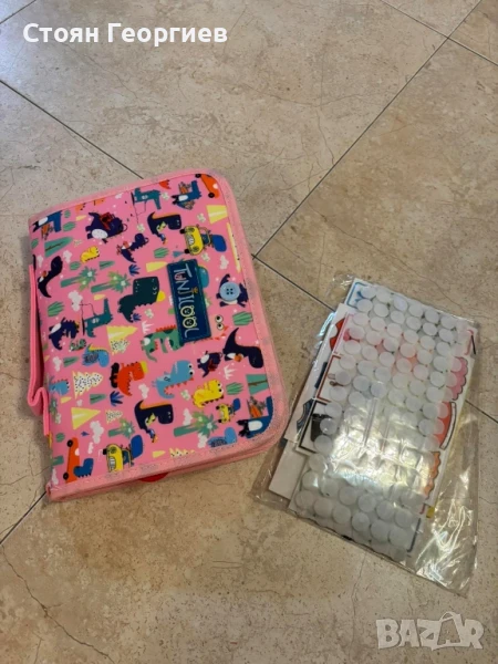 Бизиборд занимателно куфарче книжка Монтесори активна дъска за учене, снимка 1