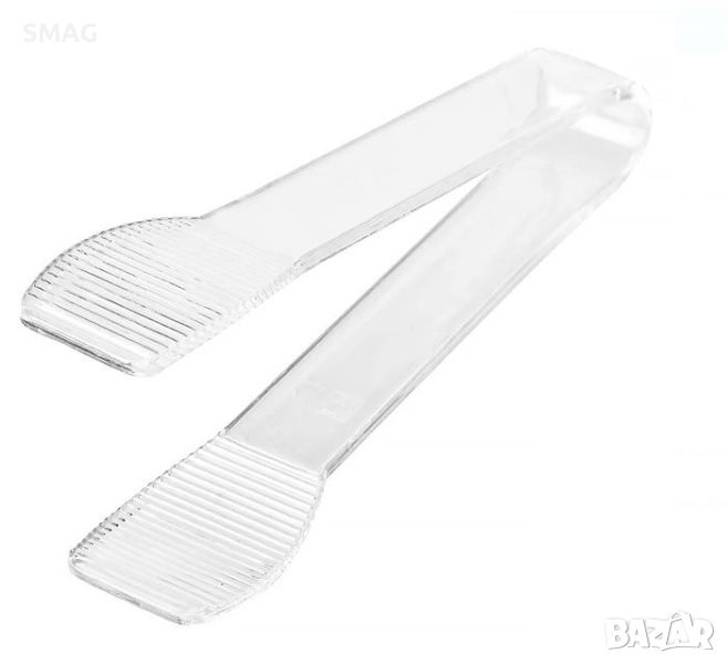 Пластмасова прозрачна щипка за лед 17x4.5cm, снимка 1