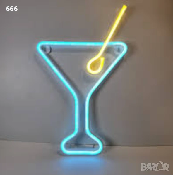 Неонова LED стенна лампа, снимка 1