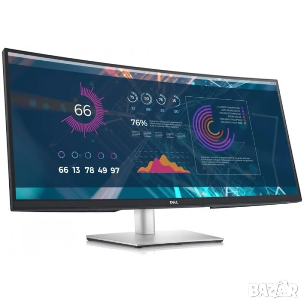 Dell P3421W 34" WQHD Ultrawide IPS монитор USB-C (Клас А+), снимка 1