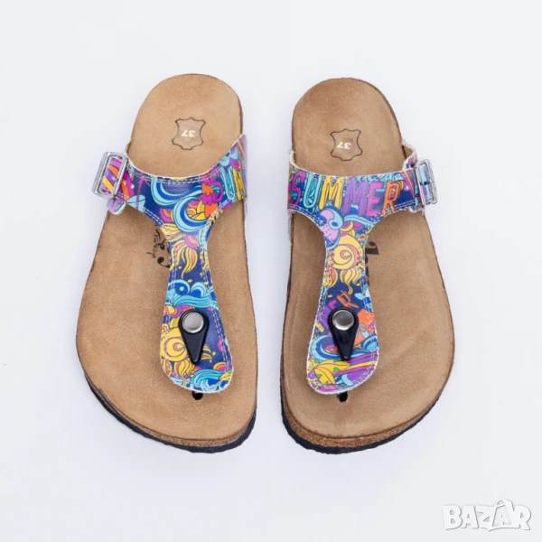 🥁 Намаление - Летни ортопедични чехли с велурена стелка | Марка Tuasolea, снимка 1