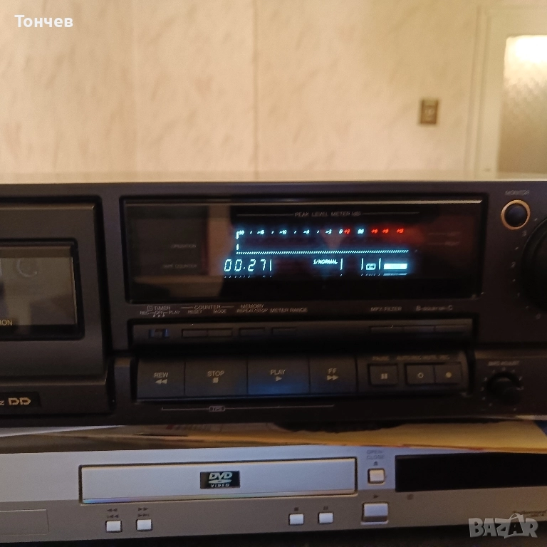 Триглав касетъчен дек Technics RS-BX606, снимка 1