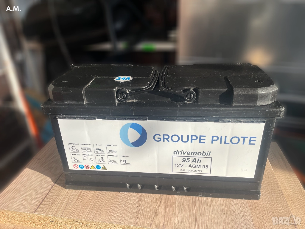Акумулатор Groupe Pilote 95Ah / 12V, снимка 1