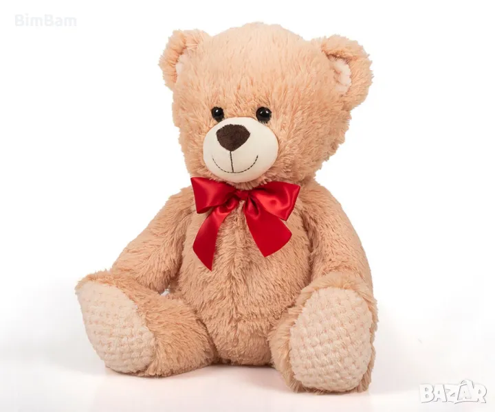Плюшена играчка - Мече с панделка 38 см, снимка 1