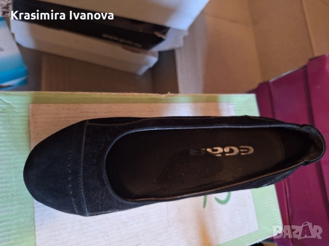 нови обувки естествен велур черен , снимка 5 - Дамски ежедневни обувки - 54209632