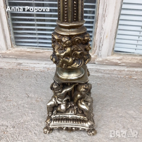 Английска газова лампа, снимка 2 - Антикварни и старинни предмети - 53867738