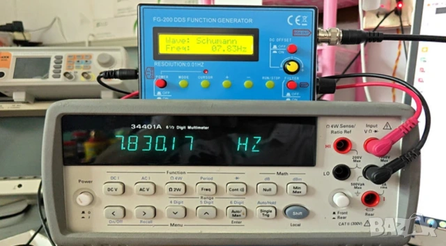 FG-200 Функционален Сигнал Генератор на Сигнали 0.01Hz - 500KHz Честотен Брояч с Антена DDS Функция, снимка 6 - Друга електроника - 53828224