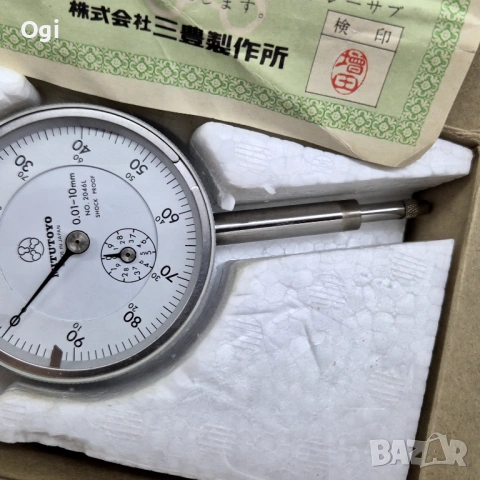 Индикаторен часовник MITUTOYO , снимка 5 - Шублери - 53524828