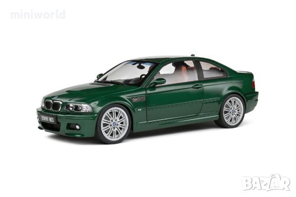 BMW M3 E46 Coupe 2000 - мащаб 1:18 на Solido моделът е нов в кутия, снимка 1 - Колекции - 46322210