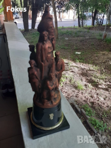 Стара руска - съветска статуетка Ленин и др.