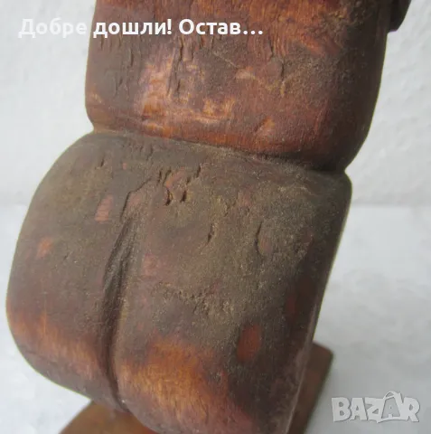 Стара дървена фигура, дърворезба и други дървени фигури, снимка 10 - Антикварни и старинни предмети - 50211310