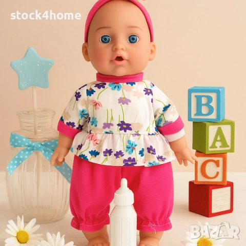 ПРОМО!! Реалистично Говорещо Бебе на български със шише , 30 см , снимка 9 - Кукли - 52183335