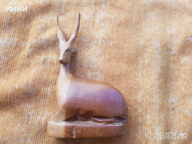 Статуетка фигурка Антилопа коза, снимка 2 - Антикварни и старинни предмети - 53865704