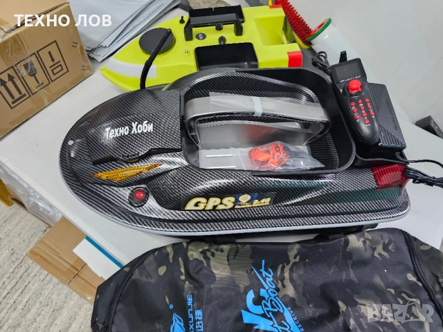 ЛОДКА ЗА ЗАХРАНКА HJ817 GPS, Li-Ion батерия, гласово дистанцонно , снимка 14 - Такъми - 51675519