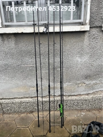 карбонови шаранджийски въдици на две две и три части 3.60 и 3.90 метра 
