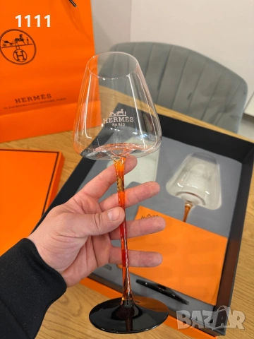 Hermes чаши за вино сет за двама, снимка 3 - Чаши - 54084654