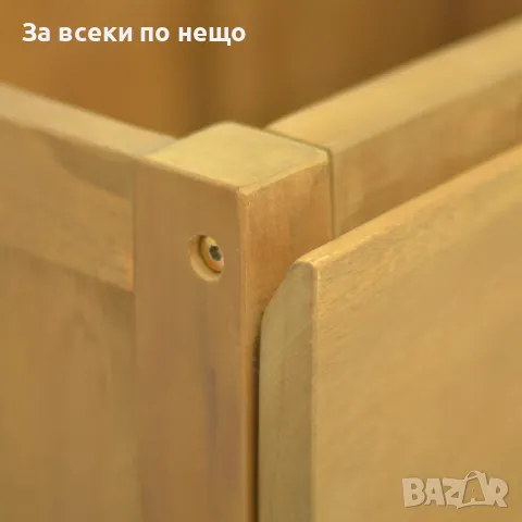 Шкаф За Баня, 90x45x75 см, Тиково Дърво Масив Код P585, снимка 5 - Шкафове - 50426780