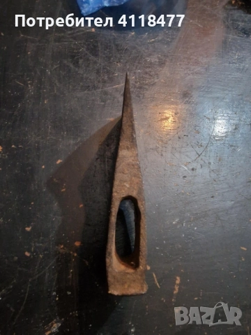 Стар немски топор 600гр., снимка 3 - Градински инструменти - 52253716