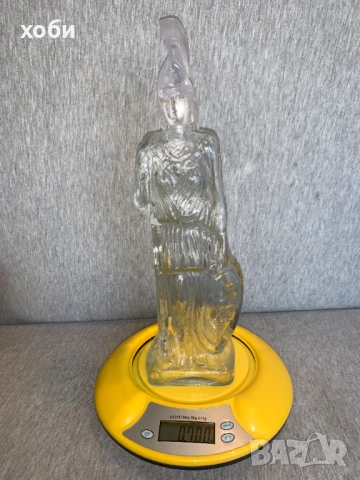стъклена бутилка формата на римски войник , снимка 4 - Антикварни и старинни предмети - 53849845