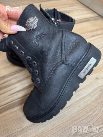 Оригинални бутикови боти естествена кожа HARLEY DAVIDSON! 37 н, снимка 2 - Дамски боти - 52281152