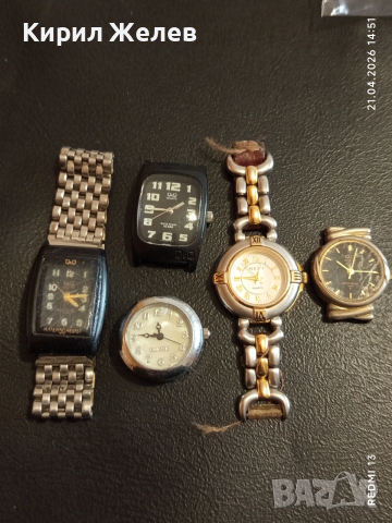 Лот 5 броя кварцови часовници дамски модерни, маркови 21229