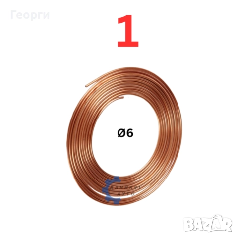 Спирачна тръба медна Ф6, снимка 2 - Части - 51870977