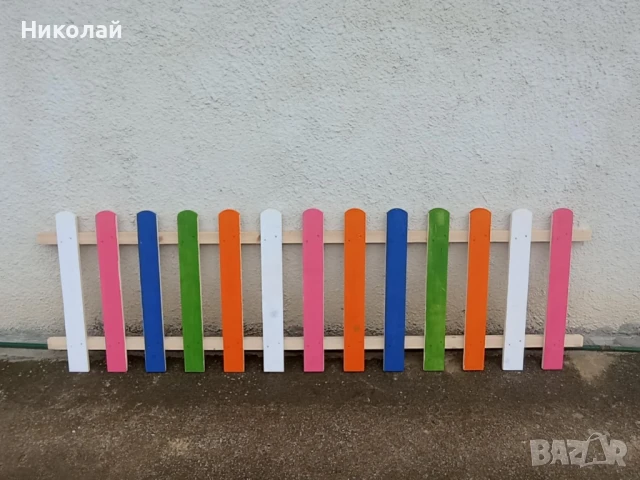 Декоративна дървена ограда за двор градина заведение детска площадка , декоративна дървена оградка, снимка 4 - Градински мебели, декорация  - 49831648