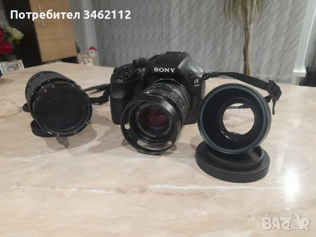 Sony A3000 + обективи, снимка 2 - Фотоапарати - 48733969